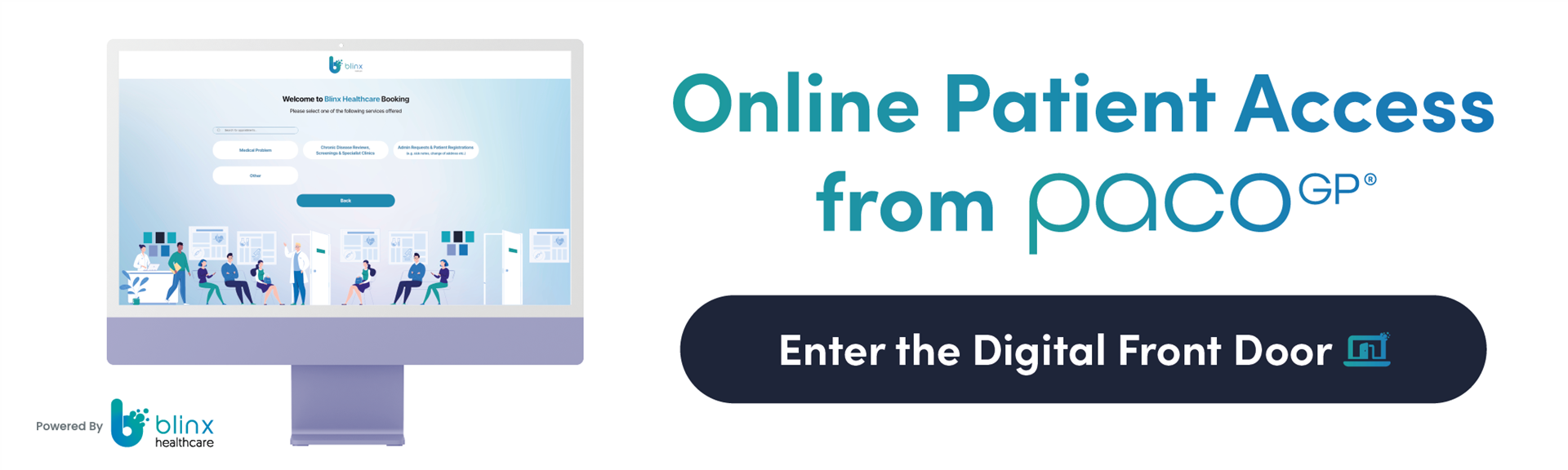 Online Patient Access from pacoGP. Enter the Digital Front Door